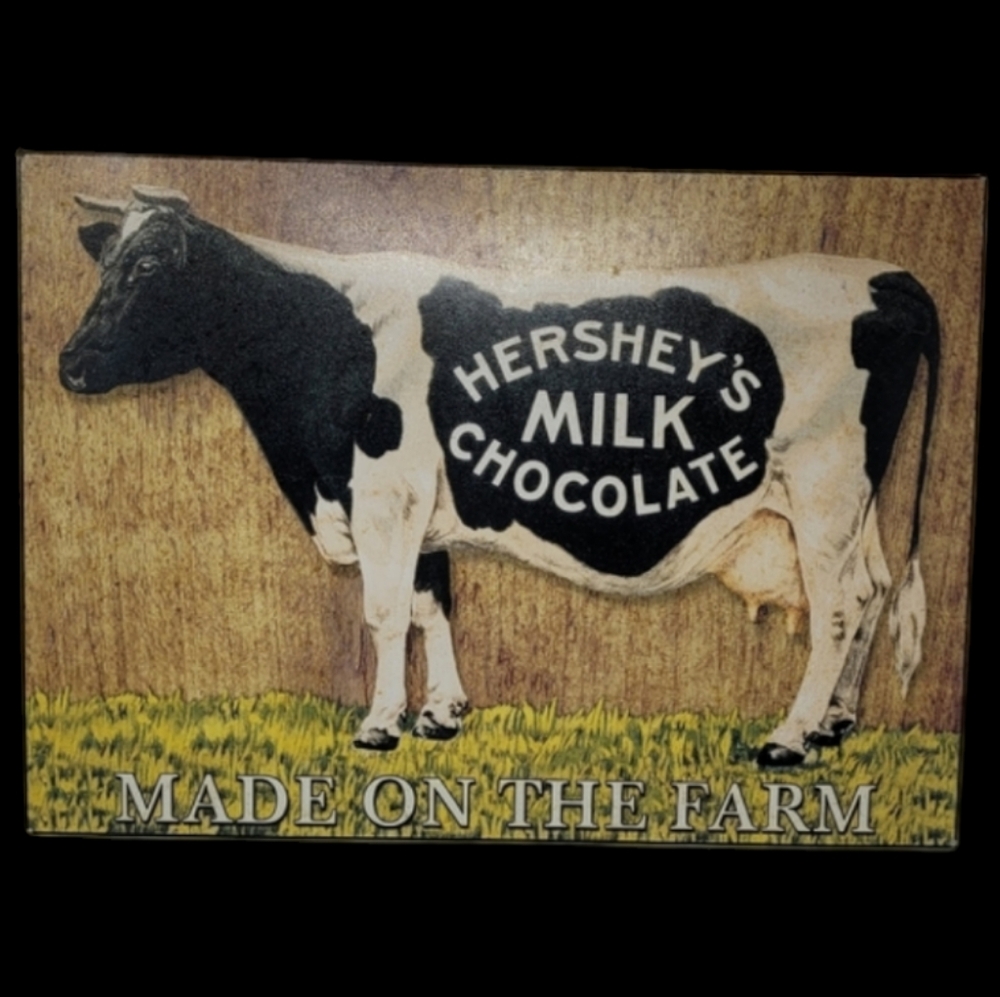 HERSHEY'S MILK CHOCOLATE METAL SIGN